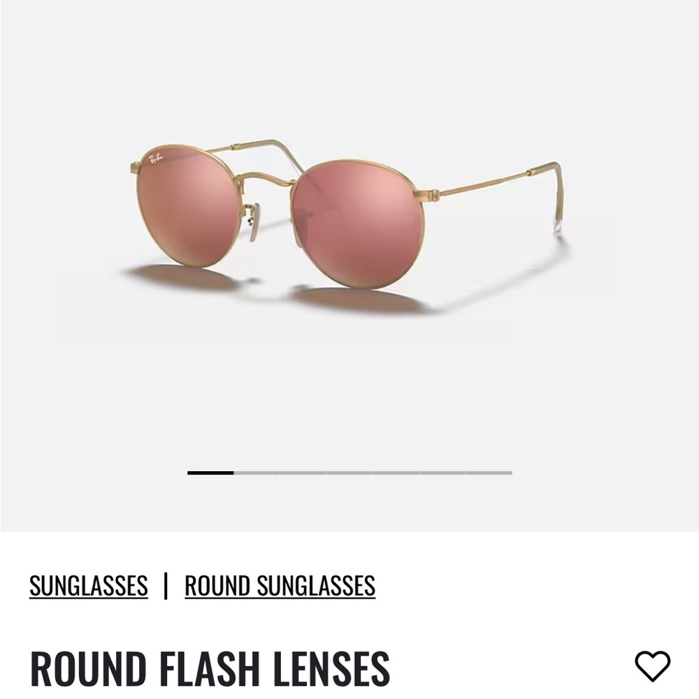 Rayban round flash lenses sunglasses